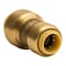 Quickfitting 3/8in Push-to-Connect x 1/2in Push-to-Connect Brass Reducing Coupling Fitting LF8401R - alternate 1